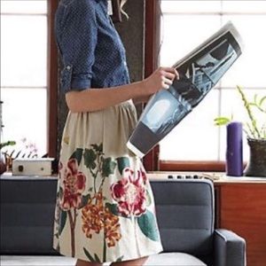 Anthropologie meadow rue “last blooming” skirt